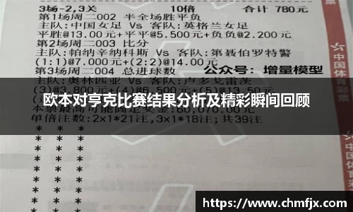 欧本对亨克比赛结果分析及精彩瞬间回顾